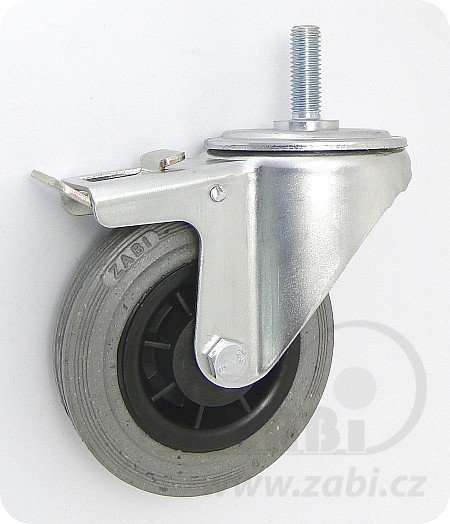 Gumové koleso 100 mm otočná vidlica s čapom