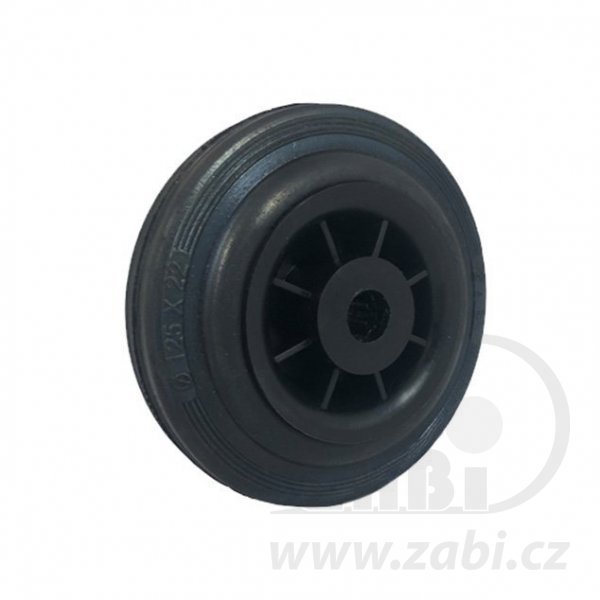 Samostatné gumové koleso 125 mm 