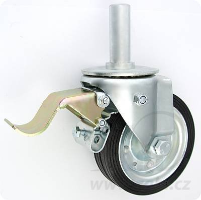 Gumové koleso 140 mm otočná vidlica s čapom