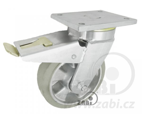 Gumové koleso 160 mm otočná vidlica s doskou