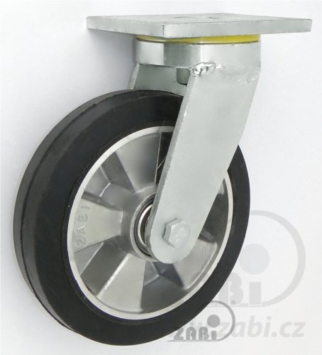 Gumové koleso 250 mm otočná vidlica s doskou