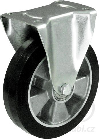 Gumové koleso 250 mm pevná vidlica s doskou