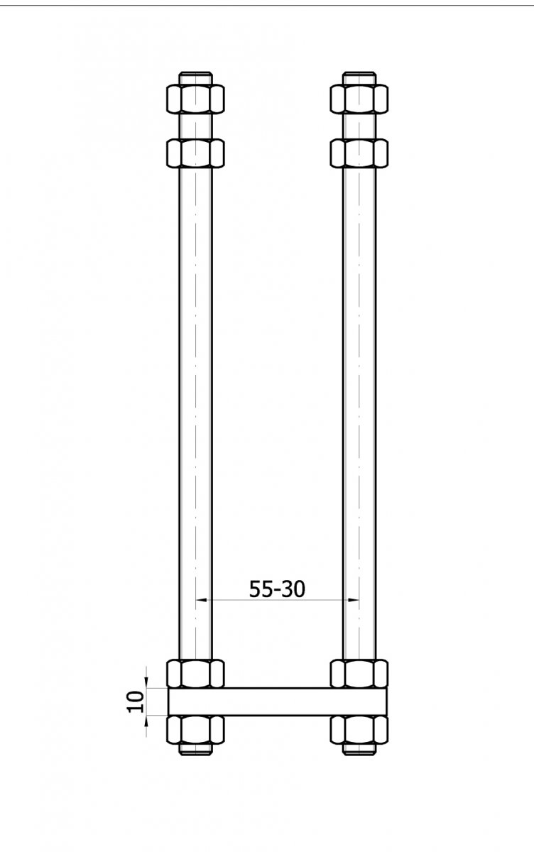 Kotevná pätka pre nosný vozík 50 mm