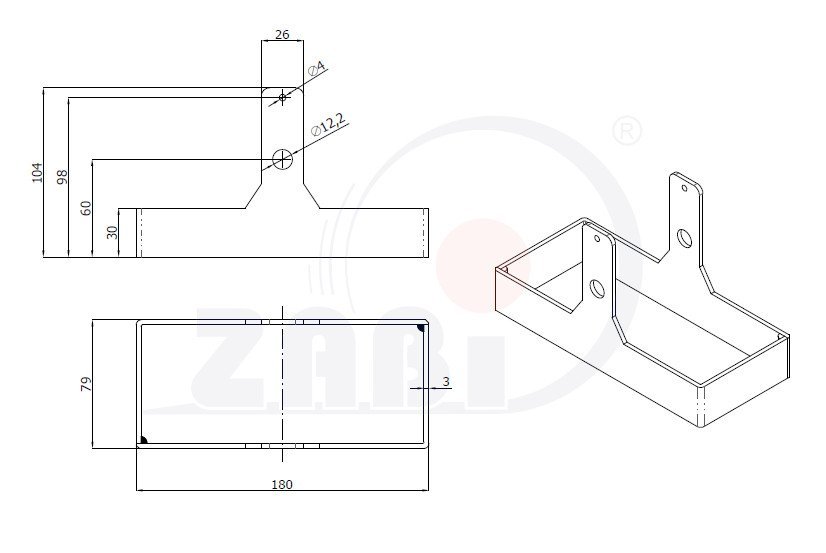 Bezpečnostní krytí koleček 160mm