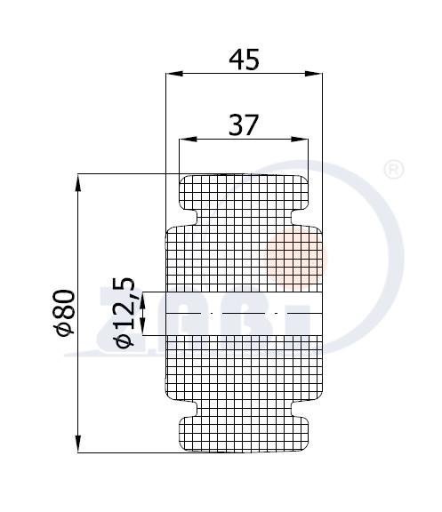 Plastové koleso pre vysoké zaťaženie 100 mm samostatné