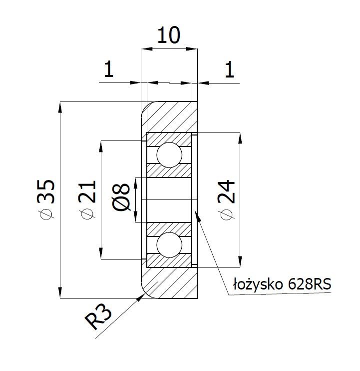 Kovový valček