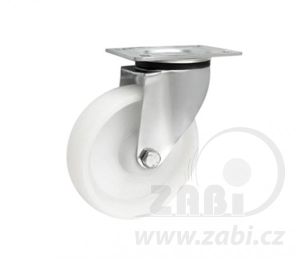 Platové koleso 125 mm nerezová otočná vidlica ZABI