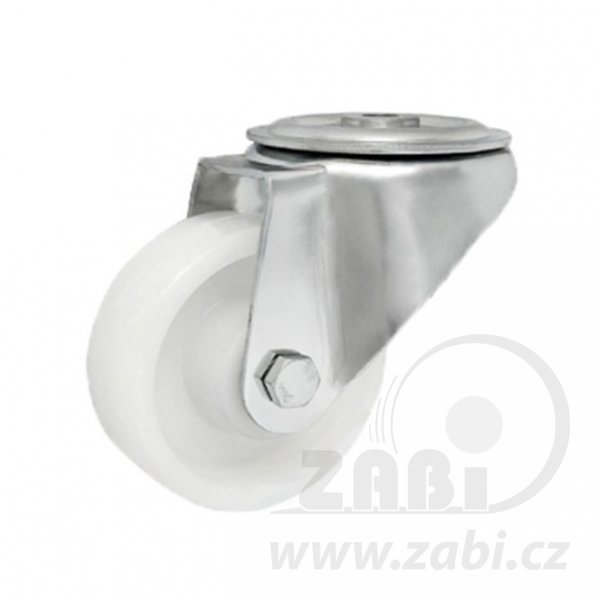 Plastové koleso 125 mm nerezová otočná vidlica ZABI