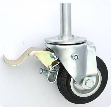 Gumové koleso 125 mm otočná vidlica s čapom