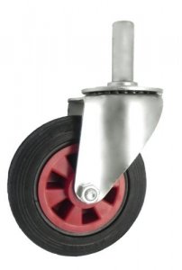 Gumové koleso 160 mm otočná vidlica s čapom