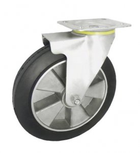 Gumové koleso 250 mm otočná vidlica s doskou