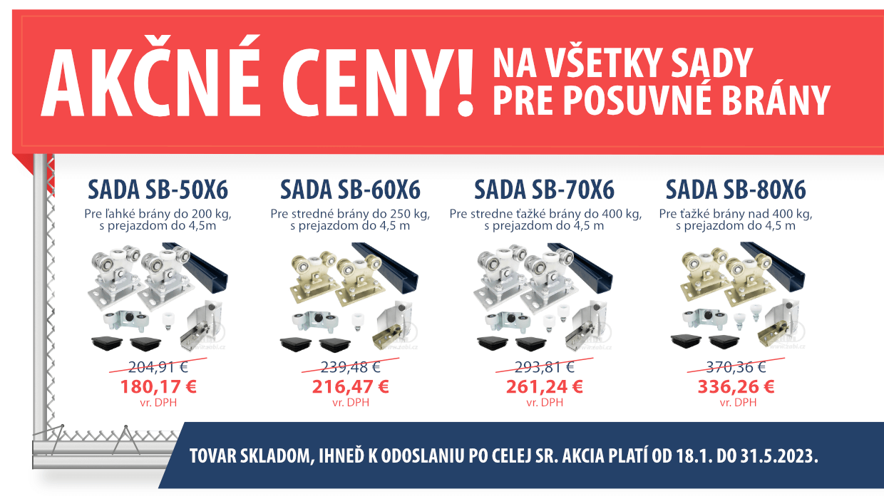 Banner - Akčná ponuka posuvných brán