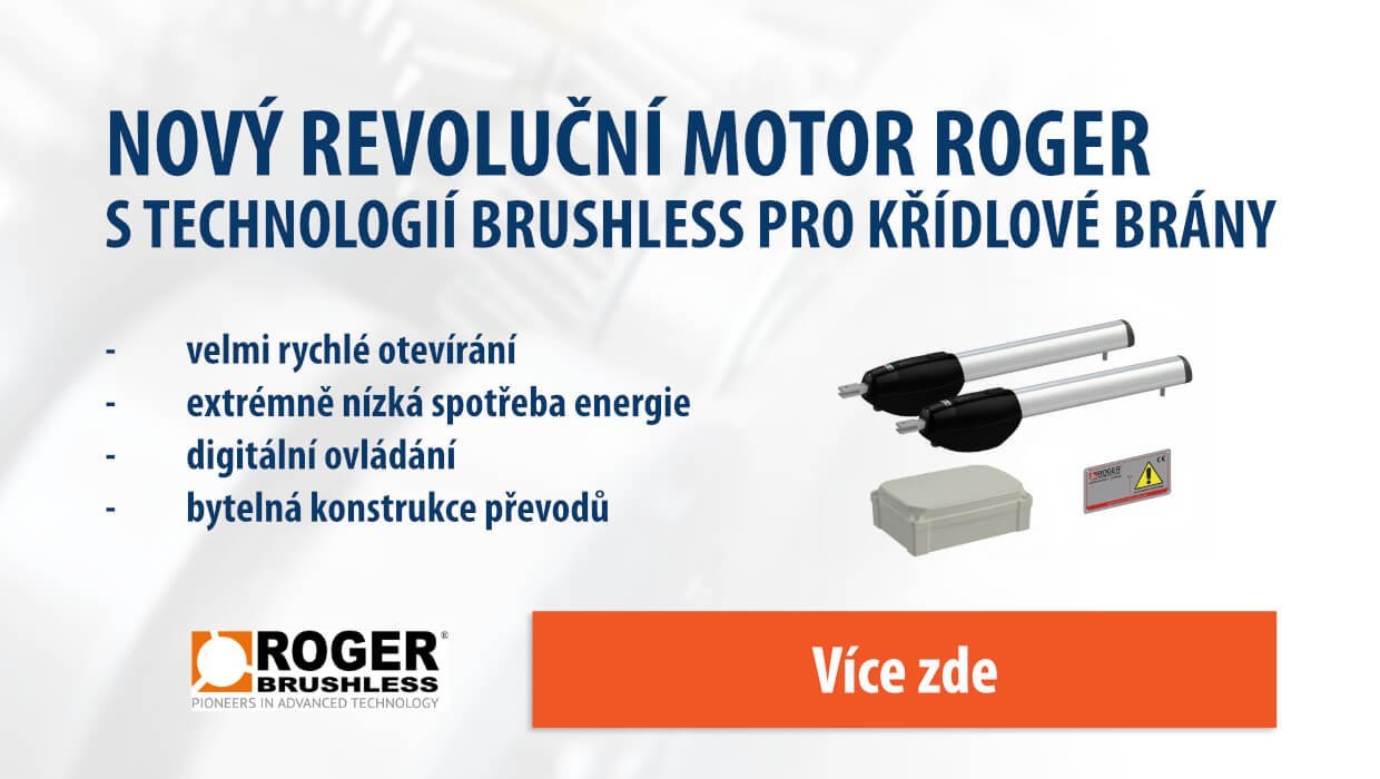 Banner - Krídlové motory s technológiou Brushless pre krídlové brány