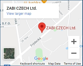 ZABI CZECH s.r.o - Map